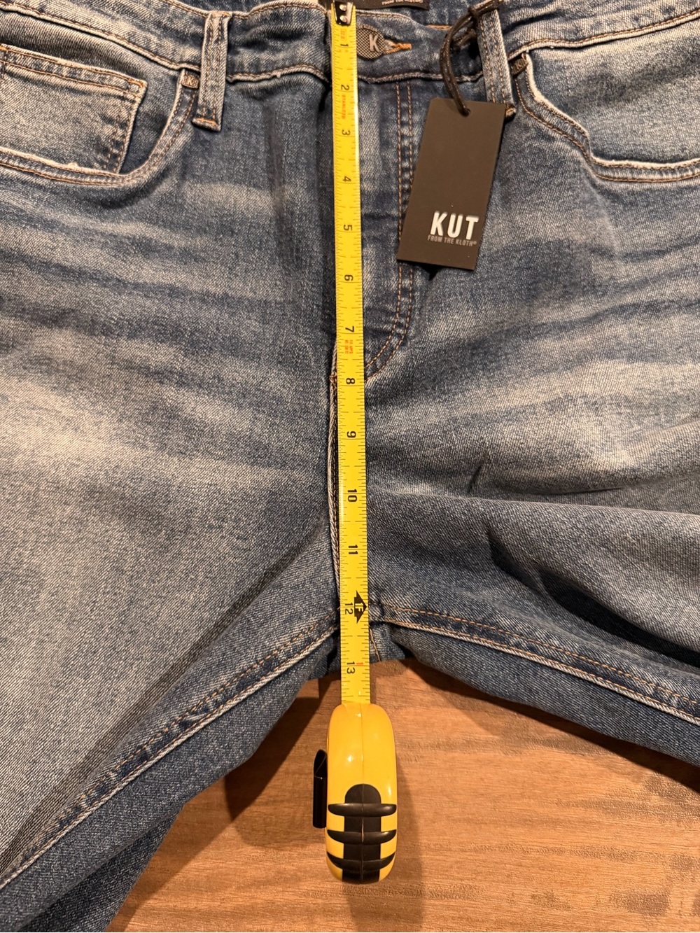 Kut from the Kloth Rachael High Rise Mom Jeans in Blue Wash - Picture 6 of 8
